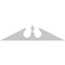 Ekena Millwork Acorn Architectural Grade PVC Pediment, 72"W x 18"H x 2-3/4"P (Pitch 6/12) PEDPS072X180ACR00 - alternate 6
